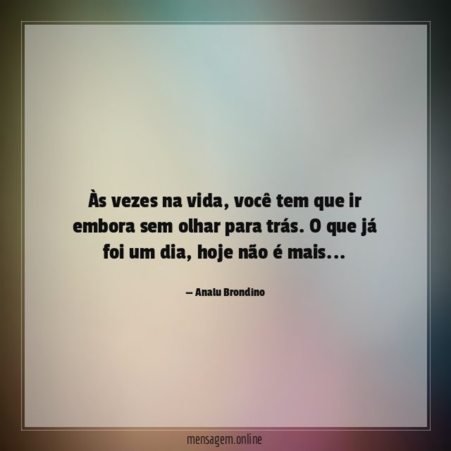 Às vezes na vida