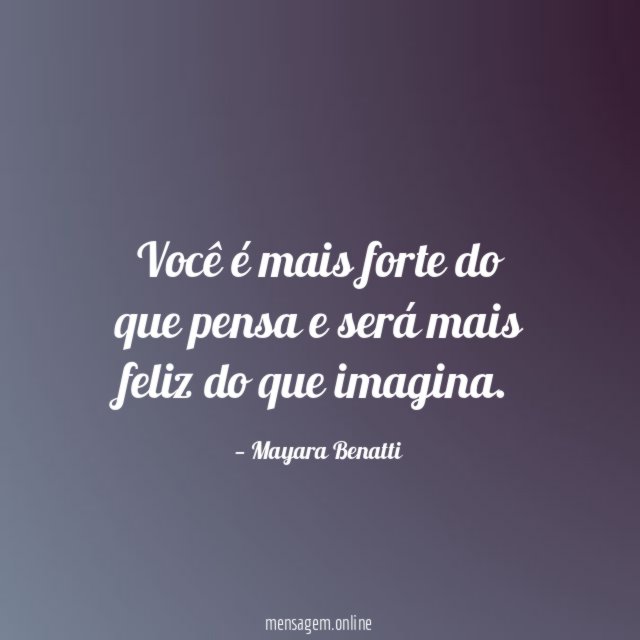 Você é mais forte do que pensa