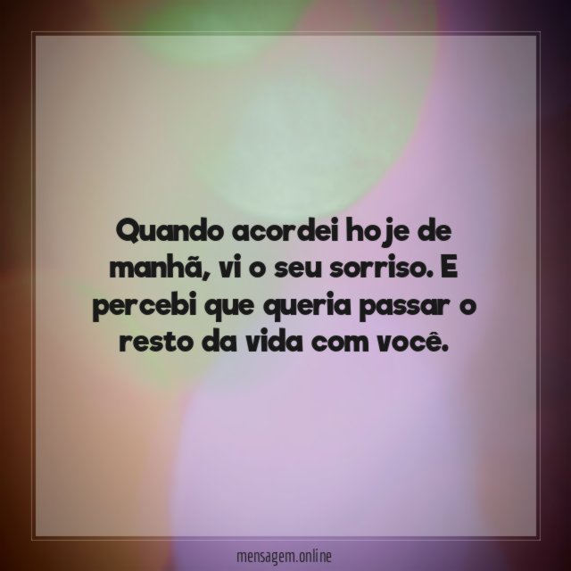 Quando acordei hoje de manhã