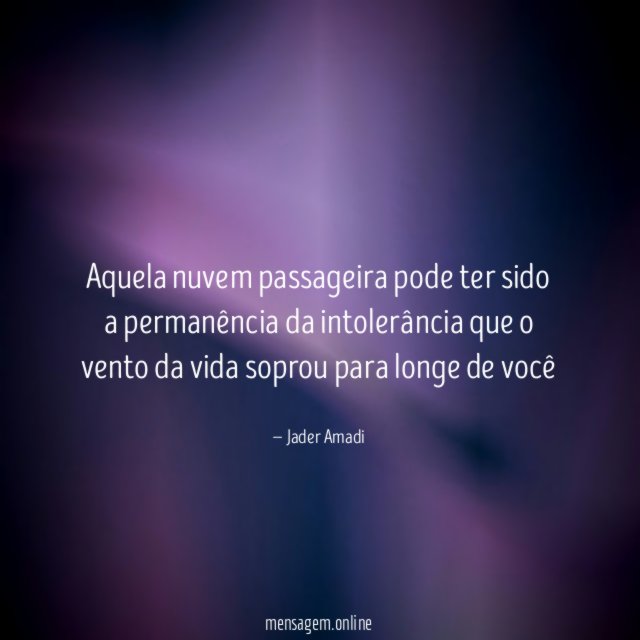 Aquela nuvem passageira pode ter sido a permanência