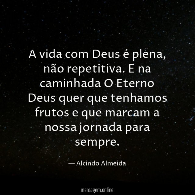 A vida com Deus é plena