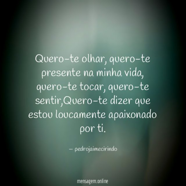 Quero-te olhar