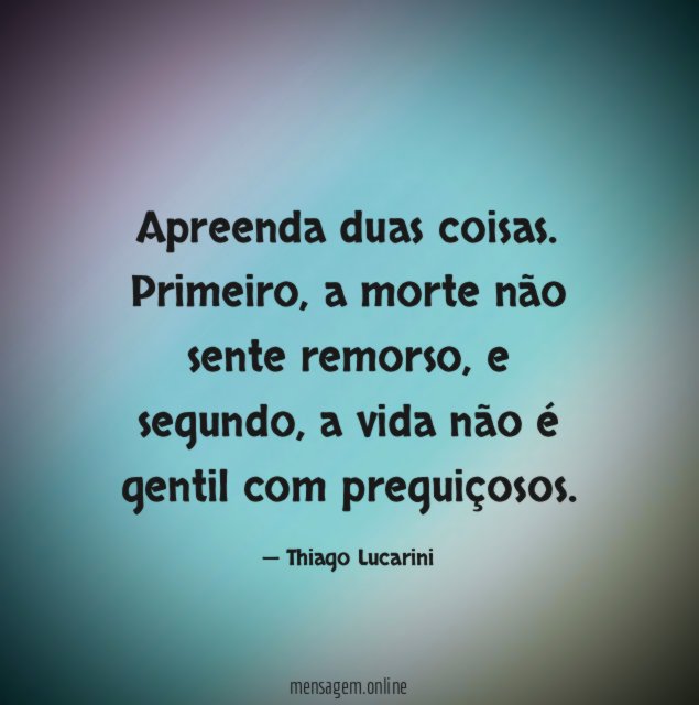 Apreenda duas coisas
