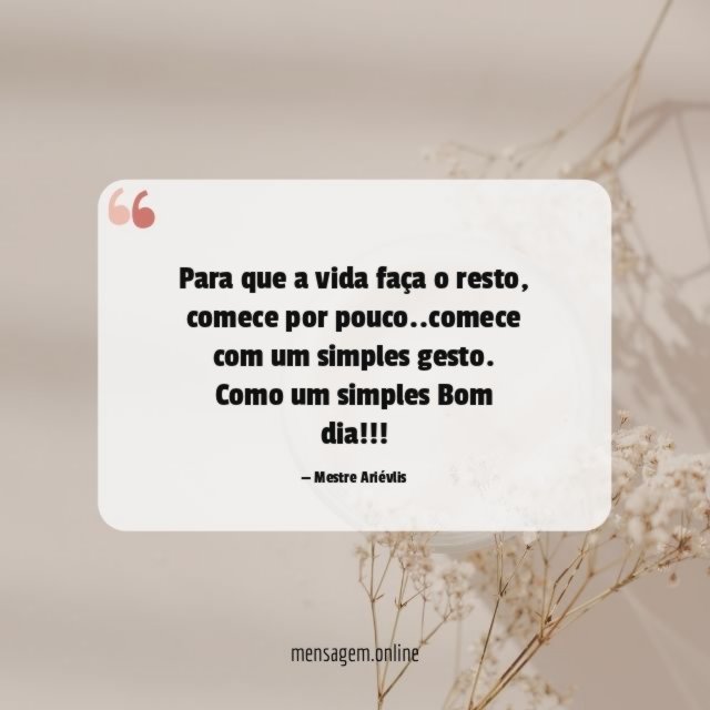 Para que a vida faça o resto