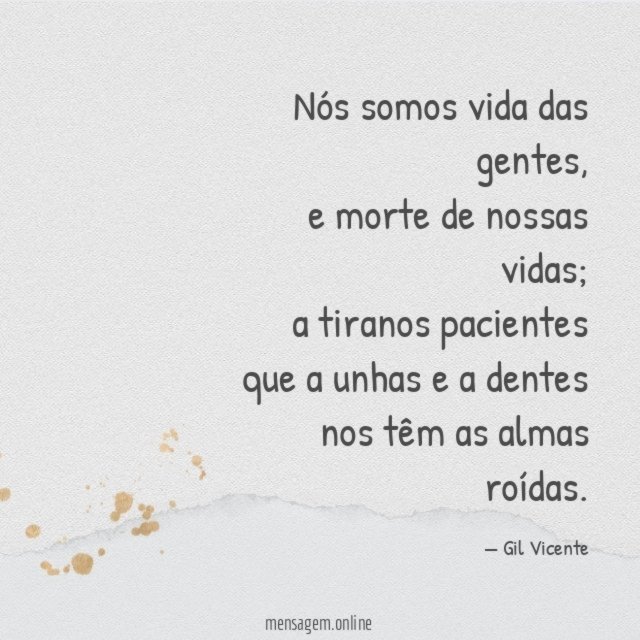 Nós somos vida das gentes