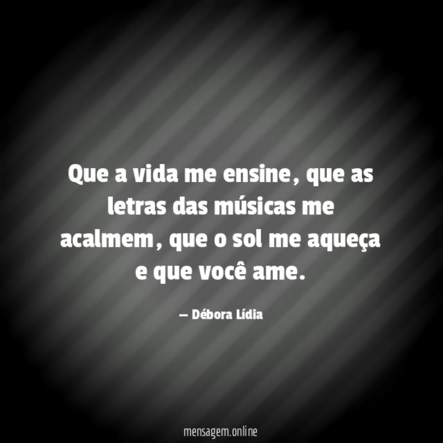 Que a vida me ensine
