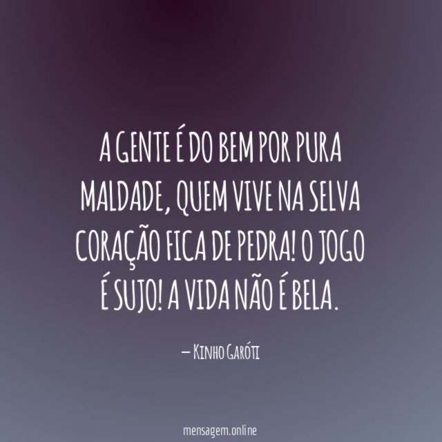 A gente é do bem por pura maldade