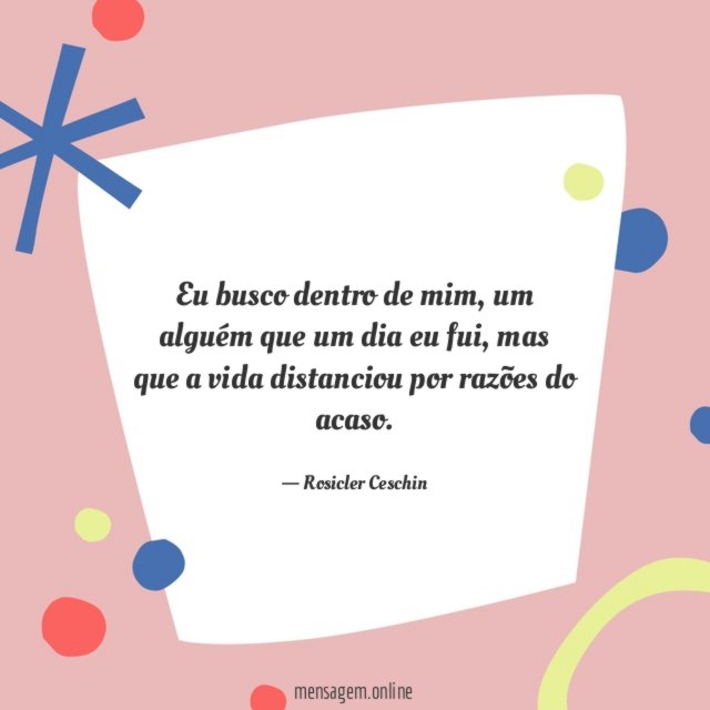 Eu busco dentro de mim