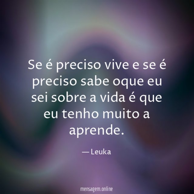 Se é preciso vive e se é preciso