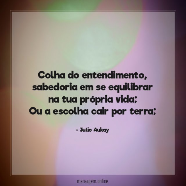 Colha do entendimento