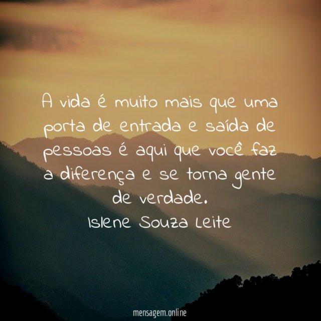 A vida é muito mais que uma porta