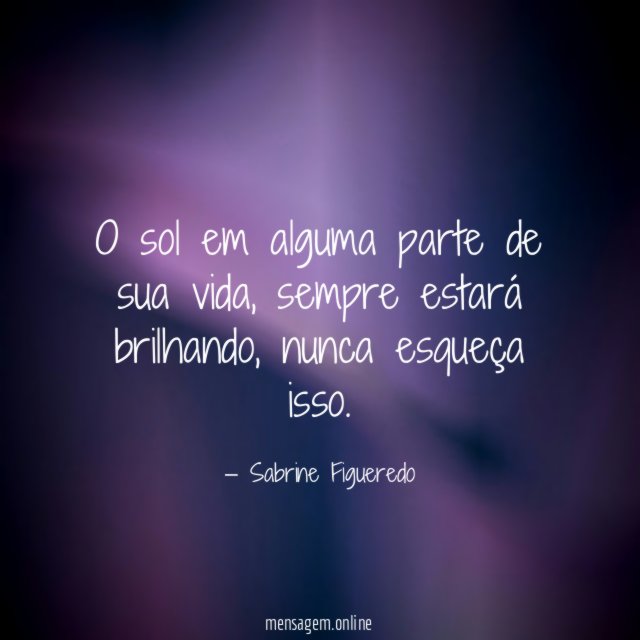 O sol em alguma parte de sua vida