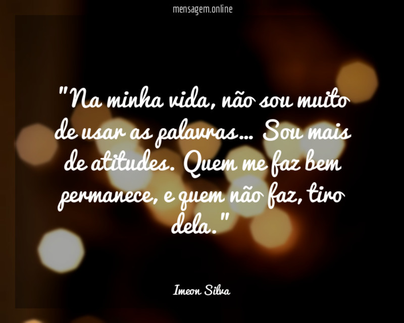 Na minha vida