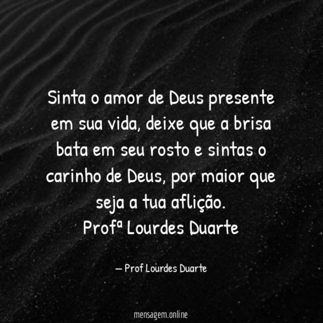 Sinta o amor de Deus presente em sua vida