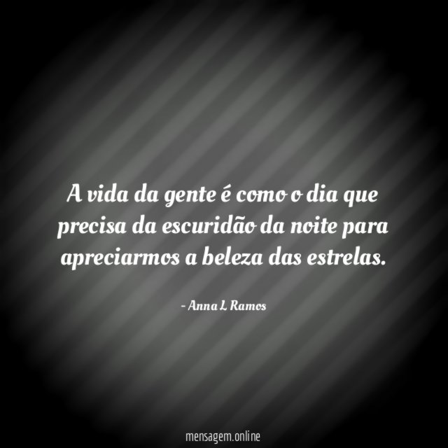 A vida da gente é como o dia