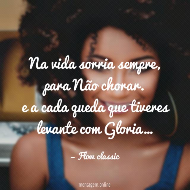 Na vida sorria sempre