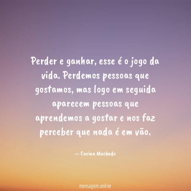 Perder e ganhar