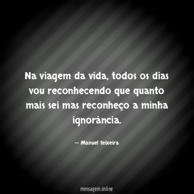 Na viagem da vida