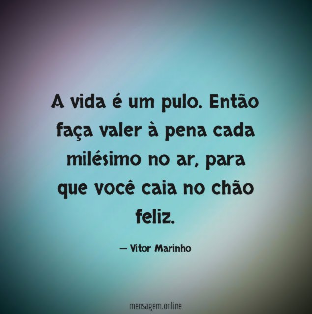 A vida é um pulo