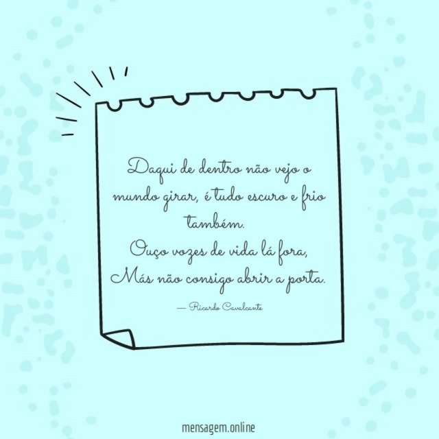 Daqui de dentro não vejo o mundo girar