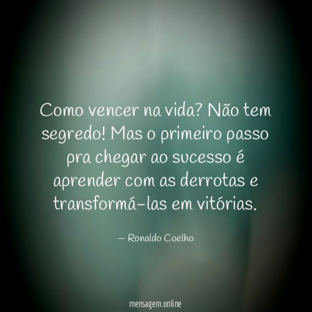 Como vencer na vida