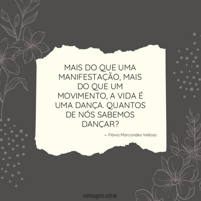 MAIS DO QUE UMA MANIFESTAÇÃO
