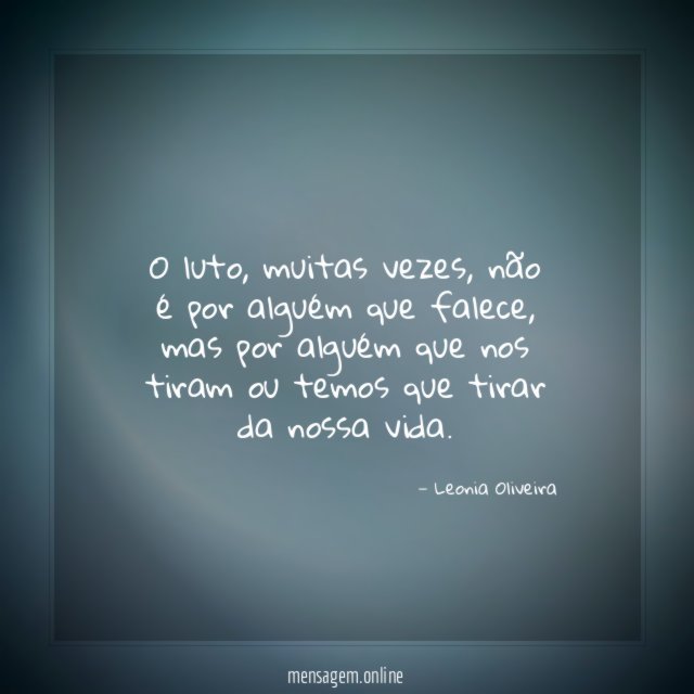 O luto