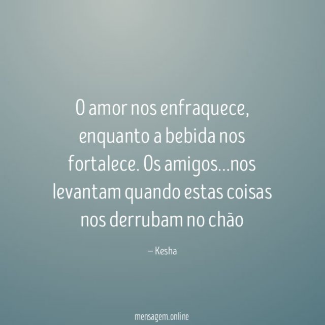 O amor nos enfraquece