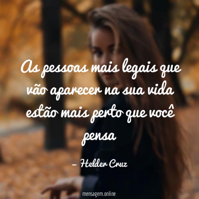 As pessoas mais legais que vão aparecer na