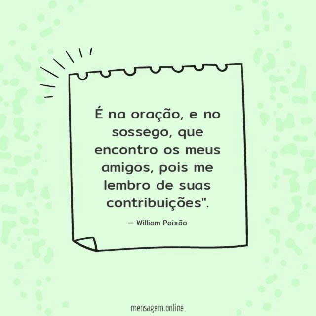 É na oração