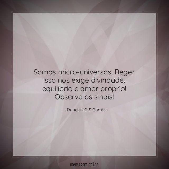Somos micro-universos