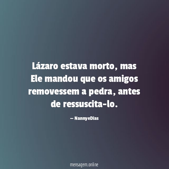 Lázaro estava morto