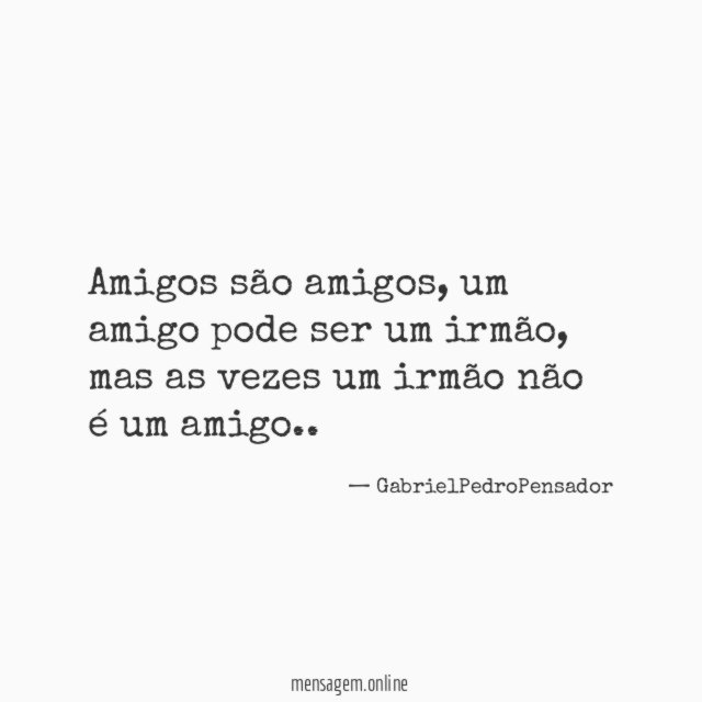 Amigos são amigos