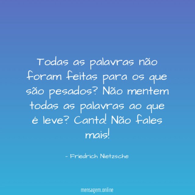 Todas as palavras não foram feitas para os
