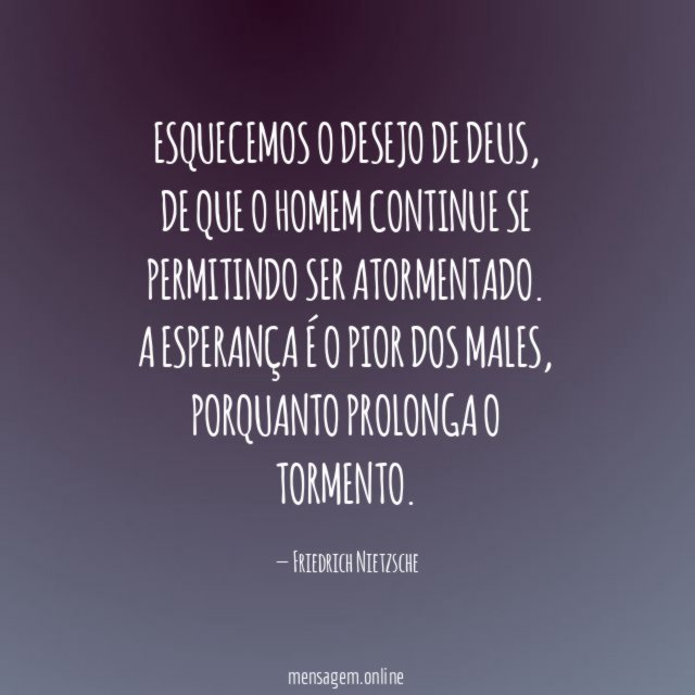 Esquecemos o desejo de Deus
