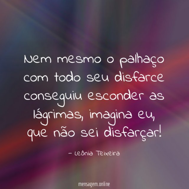 Nem mesmo o palhaço com todo seu
