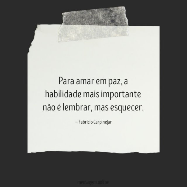 Para amar em paz
