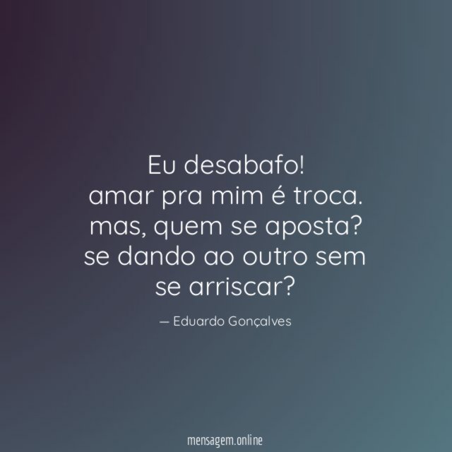 Eu desabafo