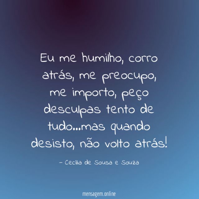 Eu me humilho