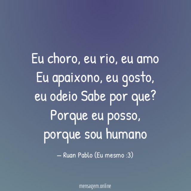 Eu choro