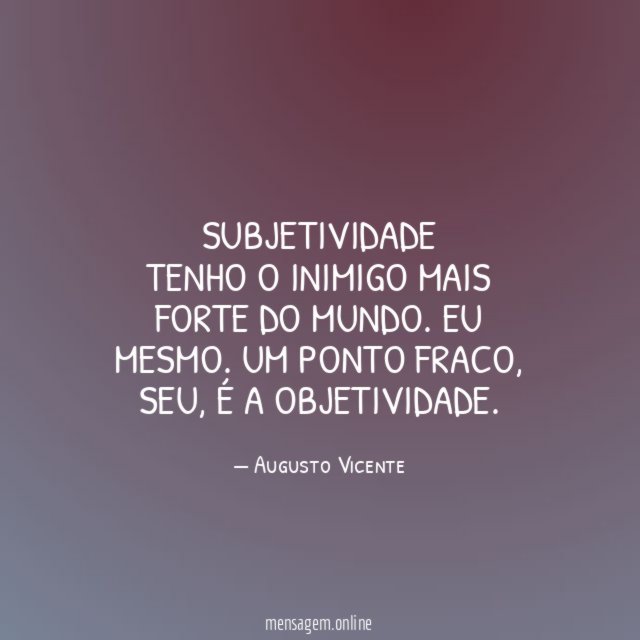 Subjetividade