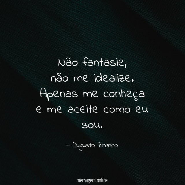 Não fantasie