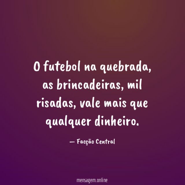 O futebol na quebrada