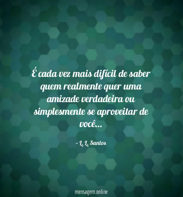 É cada vez mais difícil de saber quem