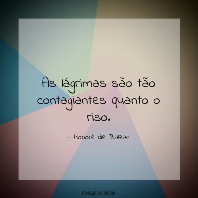 As lágrimas são tão contagiantes quanto o riso