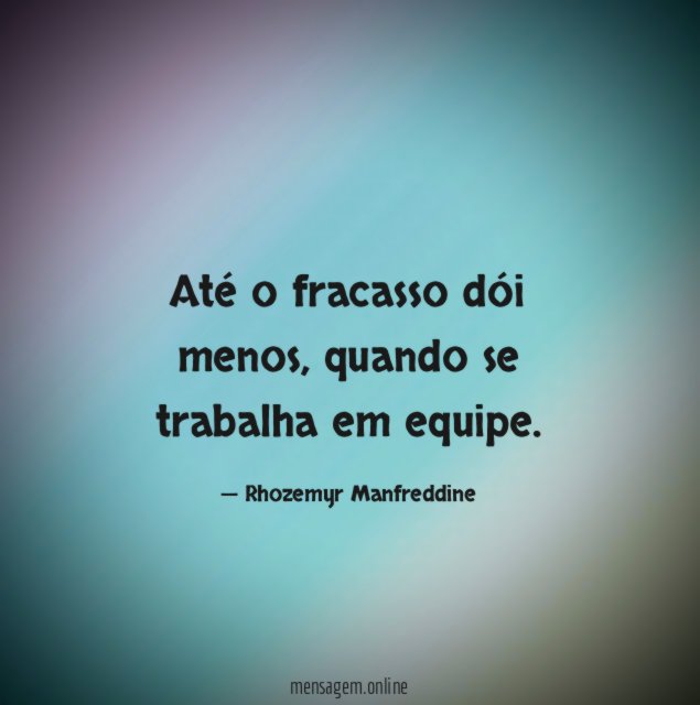 Até o fracasso dói menos