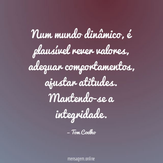 Num mundo dinâmico