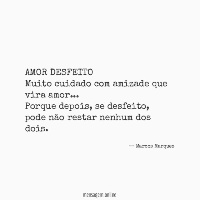AMOR DESFEITO