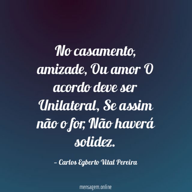 No casamento