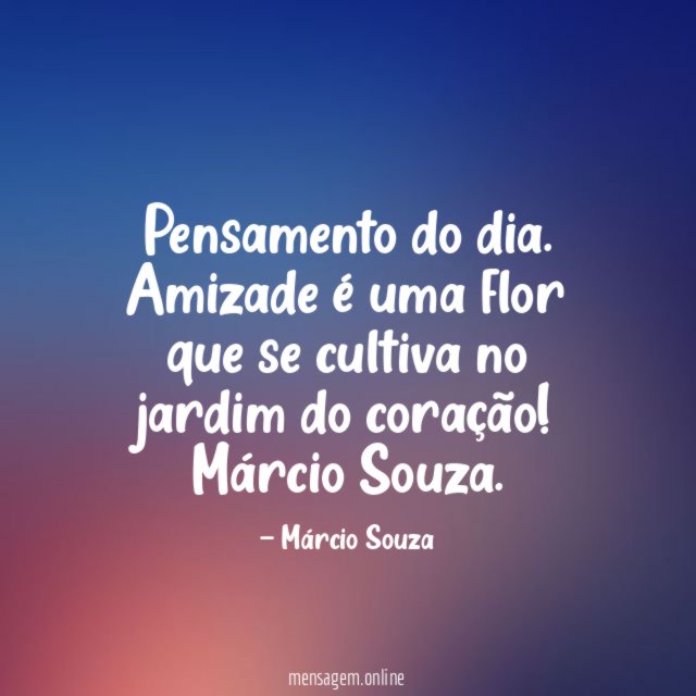 Pensamento do dia
